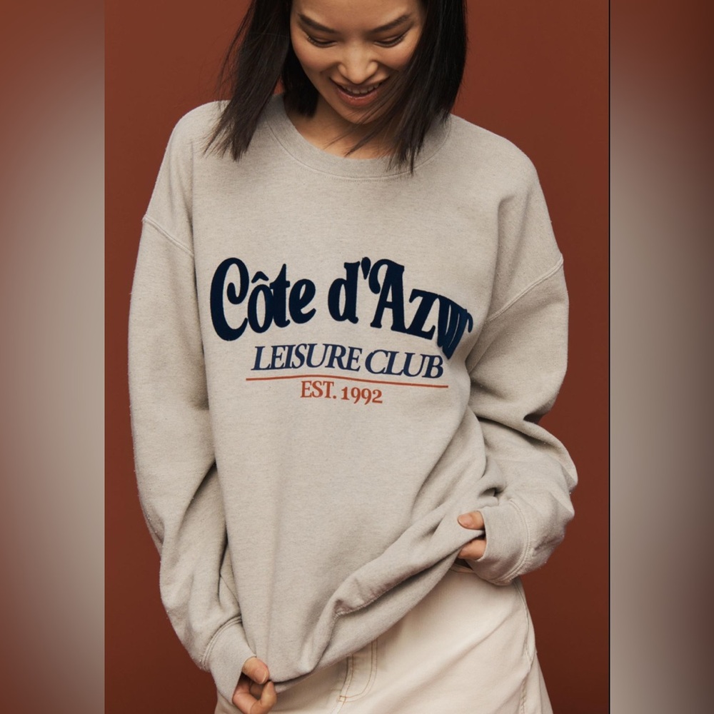 Anthropologie Côte d'Azur Sweatshirt size XS
